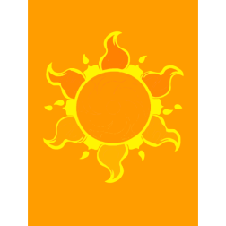 Yellow Tribal Sun